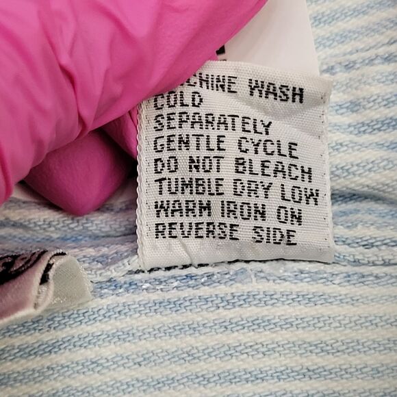 Vintage 90s Looney-Tunes Button Shirt XL 25x31 Pinstripe - Picture 13 of 16